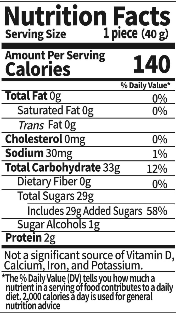 Ingredients and nutrition for Ghostie & Pumpkin Halloween Series 4D Creative Marshmallows - 11.28 oz