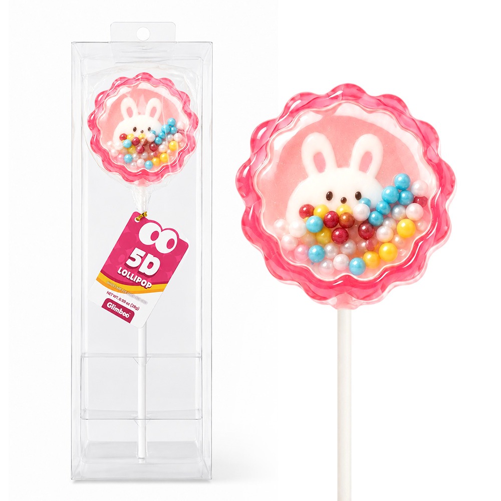 Blush Bunny 5D Art Lollipop - Sweet Heart Series - 0.99 oz