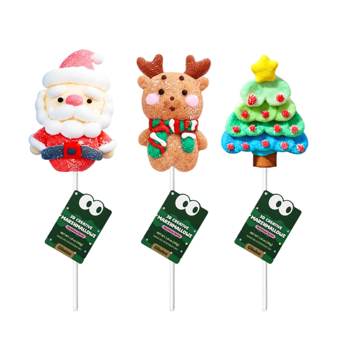 Glimboo Large Xmas Series 3D creative marshmallows