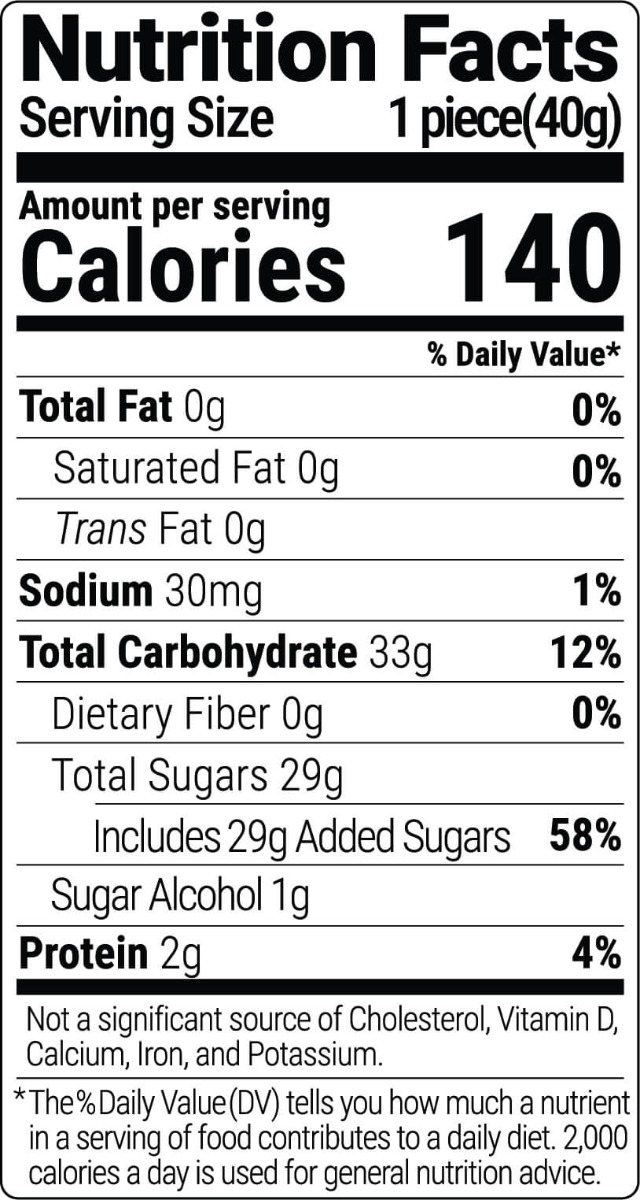Ingredients and nutrition for Large Xmas Series 3D Creative Marshmallows - 16.92 oz